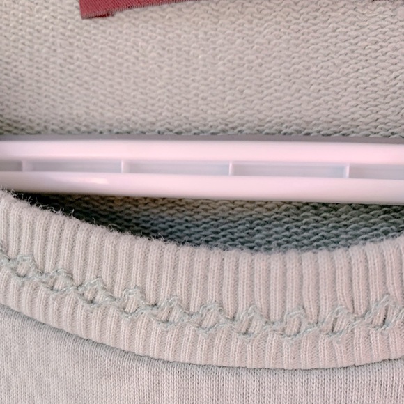 Comptoir Des Cotonniers Sage Green Terrycloth Side Snap Sweatshirt Size XS - Picture 12 of 13